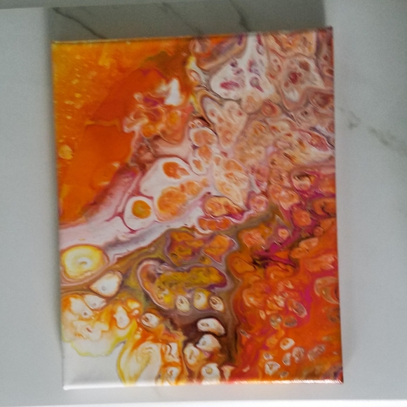 Other - 🌻2/$24 Paint Drop Style Wall Art Canvas